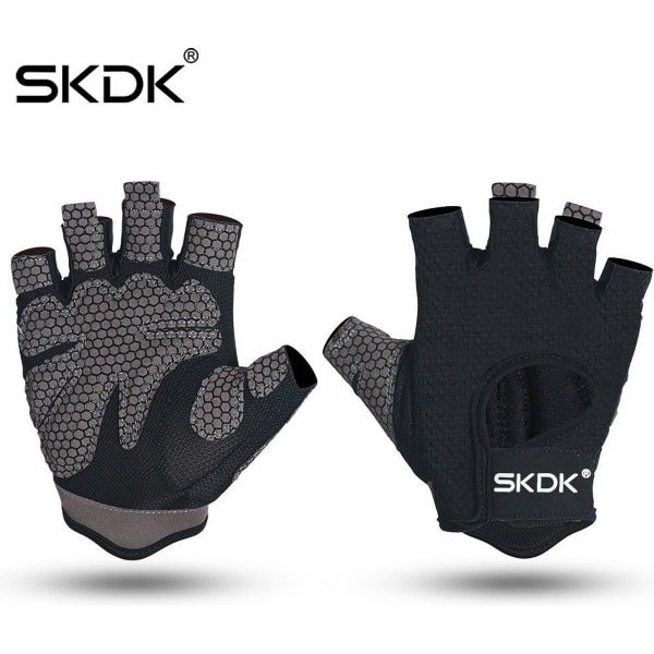 Sports man gloves black - Heren fitness handschoenen - Sport handschoenen heren Ontworpen voor RIDING, STRENGTH TRAINING en CROSSFIT - zwart - Maat L