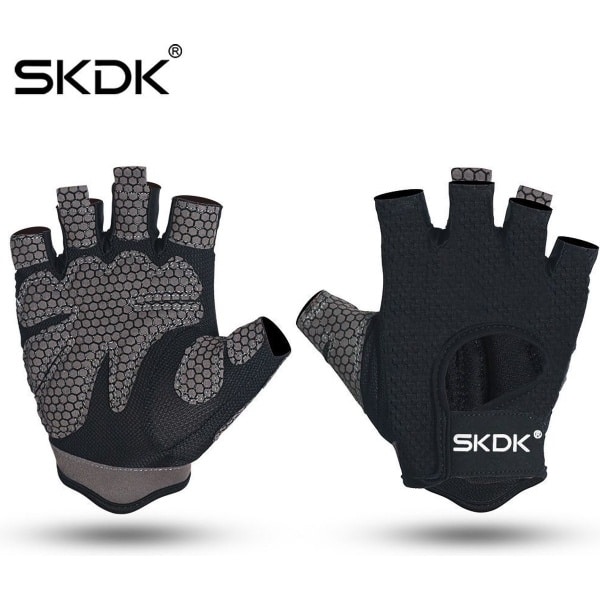 Sports man gloves black - Heren fitness handschoenen - Sport handschoenen heren Ontworpen voor RIDING, STRENGTH TRAINING en CROSSFIT - zwart - Maat S