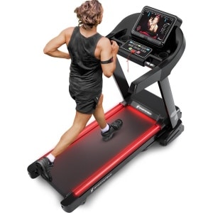 Sportstech Germany - F37 professionele loopband, 7pk tot 20 km/uur, zelfsmerend systeem, smartphone Fitness-app, 15% hellingshoek, Bluetooth MP3, groot loopvlak met 8-zones dempingssysteem tot 150 kg - opvouwbaar