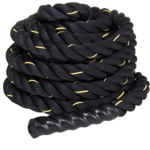 Springos Battle Rope | Fitnesstouw | Crossfit | 7KG | 9M | Zwart