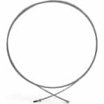 Springtouw Premium vervangingskabel Crossfit klitvrij staalkabel lengte 3 m - dikte 24 mm met vervormingsvrije coating