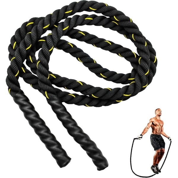 Springtouw - Touwtje springen Zware springtouwen 13 kg gewogen voor volwassenen gevechtstouwen totale lichaamstraining krachttraining sportschool kracht verbeteren