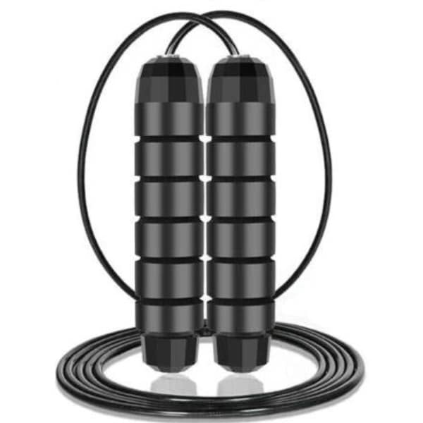 Springtouw met kogellagers | Speedrope | Crossfit | Boksen | Snel springtouwkabel en 16cm traagschuimhandgrepen Ideaal voor aerobic oefeningen zoals snelheidstraining, duurtraining en fitness - Rood