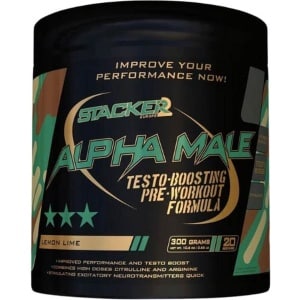 Stacker 2 Alpha Male Pre-Workout - 20 servings - Lemon