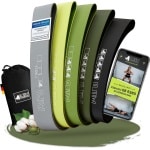 Stof Loop Bands set - mini bands voor krachttraining en fitness - weerstandsbanden - miniband fitness - stretchband fitness met WebApp