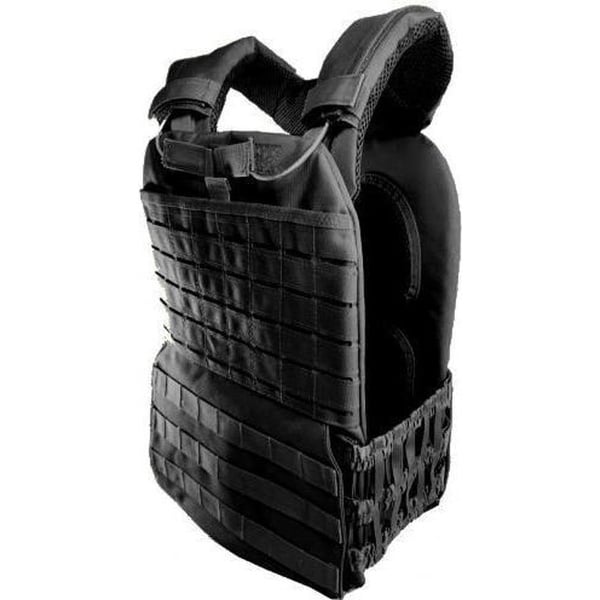 Strongman CrossFit Mobility gewichtsvest (18 kg) zwart