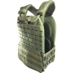 Strongman CrossFit gewichtsvest (18 kg) legergroen