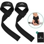 Supplife Lifting Straps - Weightlifting Straps - Gym - Lifting Grips / Hooks - Fitness, Powerlifting, Crossfit & Krachttraining - Workout - Deadlift Straps - Zwart