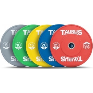 Taurus Bumper Plate Pro kleur 5 kg - Bumper - Crossfit - Halterschijf - 50mm
