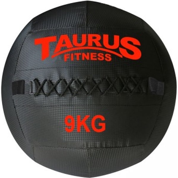 Taurus Wall Ball 9kg - 35cm diameter - crossfit - muurbal - kunstleder - anti slip - functional training - stuitert - coördinatietraining