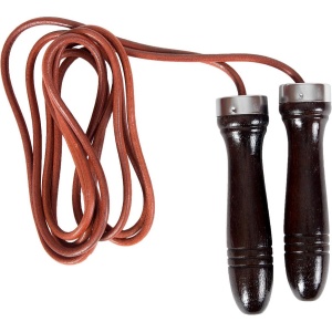 Taurus springtouw leer - Lederen springtouw - leren houten springtouw - boksen - crossfit - leer - gelagerd - met lagers