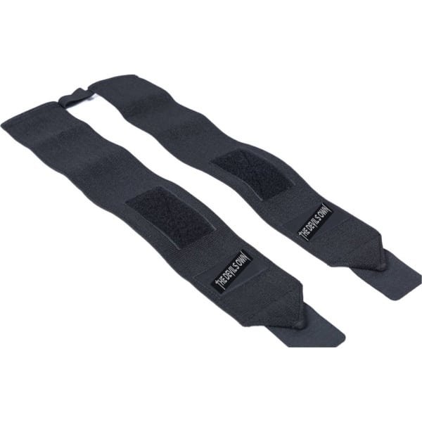 The Devil's Own 4 Stuk Polsband voor Fitness, CrossFit, Krachttraining - Versteviging & Versterking Polsen - Polsbandage Wrist Wraps - Pols support kleur Zwart