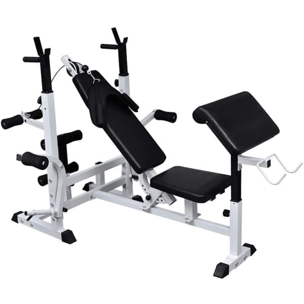 The Living Store Gewichtenbank - Gewichtenbank - Home Gym - Fitnessapparatuur - Krachttraining - Bodybuilding
