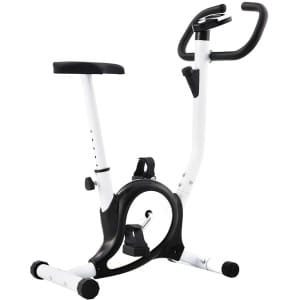 The Living Store Hometrainer met bandweerstand zwart - Thuis Trainen - Hometrainer - Fitness Apparaat - Cardio Workout - Bandweerstand