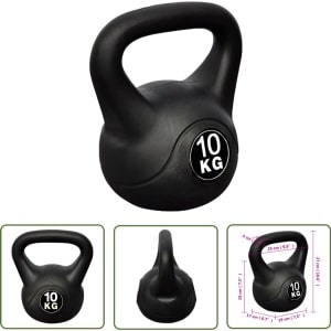 The Living Store Kettlebell 10 kg - Kettlebell - Halter - Krachttraining - Gewichtsoefening - Homefitness