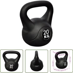 The Living Store Kettlebell 20 kg - Kettlebell - Halter - Krachttraining - Gewichtsoefening - Fitness