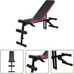 The Living Store Sit-up bankje verstelbaar en multifunctioneel - Sit-up Bankje - Home Trainer - Krachttraining - Fitnesstoestellen - Sporttoestel