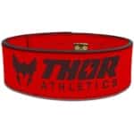 Thor Athletics - Halterriem Rood - Powerlift Riem - Lifting Belt - Clip Sluiting - Gewichthefriem - Krachttraining Accesscoires - Powerlifting - Bodybuilding - Deadlift - Squat - Maat (XS)