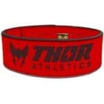 Thor Athletics - Halterriem Rood - Powerlift Riem - Lifting Belt - Clip Sluiting - Gewichthefriem - Krachttraining Accesscoires - Powerlifting - Bodybuilding - Deadlift - Squat - Maat (XXL)
