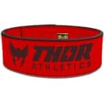 Thor Athletics Lifting Belt - Powerlift Riem - Fast Clip Sluiting - Lever Belt - Krachttraining Accessoires - Rood - Maat (S)