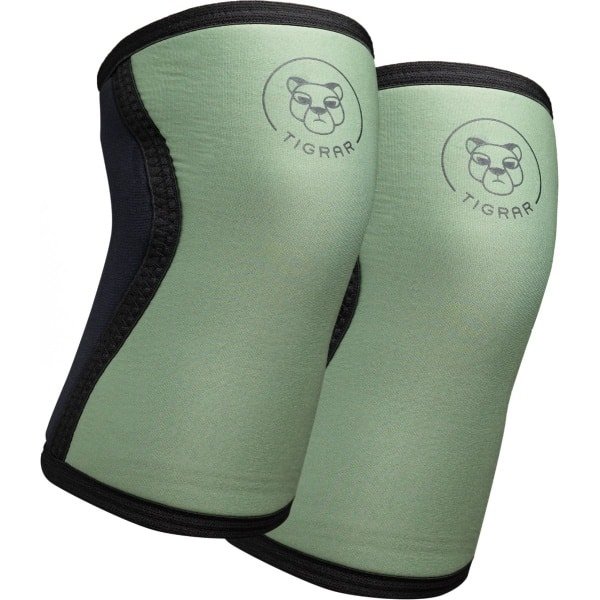 Tigrar Knee Sleeves - 7mm Dik - Knee Sleeves voor Powerlifting & Crossfit - Groen - maat XL