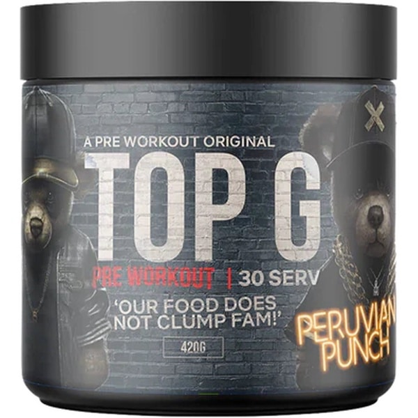 Top G Pre Workout Energy Blue Magic - 420 gram - 30 servings - Pre-Workout met Caffeine, Beta Alanine, L-Citrulline, L-Tyrosine, Taurine en Choline - Verhoog je Focus en Energie voor Fitness en Krachttraining - Energy Drink - Slechts €29.99