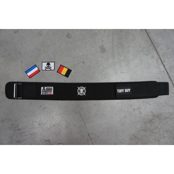 Tuff Guy - Black Nylon PRO Lifting Belt - Gewichthef Riem - Geschikt voor Functional Fitness, Olympisch Gewichtheffen en CrossFit - SMALL
