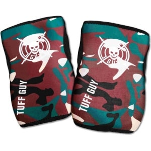 Tuff Guy - Professionele Knee Sleeves- Camouflage- Large -5mm- Heavy Duty Support en Hulp bij Fitness, Bodybuilding, Powerlifting, Gewichtheffen en Crossfit