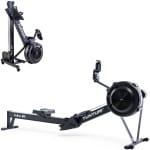 Tunturi Fitrow 80i Roeitrainer - Roeimachine Fitness - Inklapbaar roeiapparaat - 10 Weerstandsniveaus - Luchtweerstand - Bluetooth
