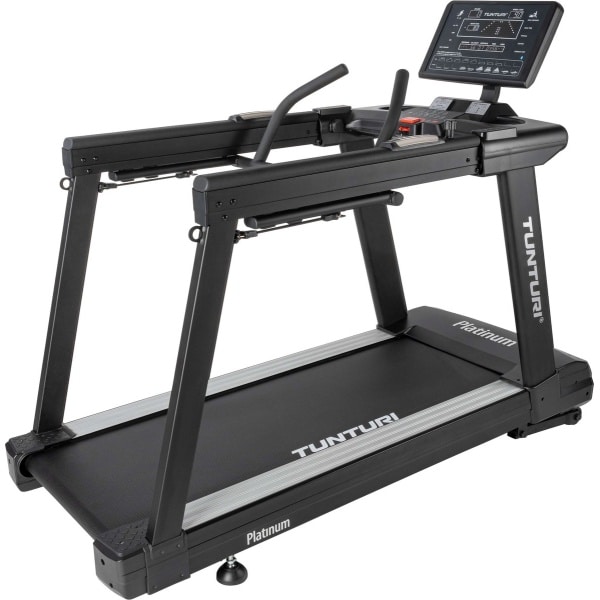 Tunturi Platinum Core Treadmill - Loopband - Hardloopband met 52 trainingsprogramma's - 01, - 20 km/u - Buikspiertrainer - 3 bedieningspanelen - revalidatie