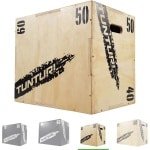 Tunturi Plyo Box voor krachttraining - Houten fitness kist - Jump box 40/50/60cm - Incl. gratis fitness app