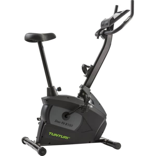 Tunturi Star Fit B100 Hometrainer - Fitnessfiets voor thuis met Ergometer - 16 weerstandsniveaus - 15 trainingsprogramma's - Hartslagsensoren - LCD-scherm