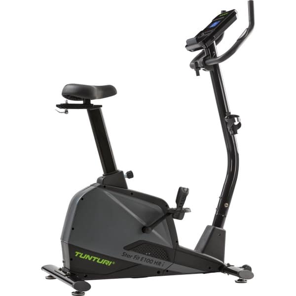Tunturi Star Fit E100 HR i plus Hometrainer - Ergometer - Fitnessfiets - Bluetooth - 21 trainingsprogramma's - 16 weerstandniveaus - Kleur: zwart - Incl. fitness app