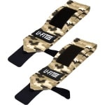 U Fit One 2 Stuks Wrist Wraps - Polsbrace - Polsbandage - Krachtraining - Polsbescherming - Fitness & Crossfit - Geel Camouflage