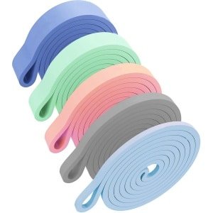 U Fit One 5 Weerstandsbanden Set - Resistance band set - Pull up bands - Power bands - 5 verschillende Weerstanden -Fitness & Crossfit elastiek - Powerlifting banden - Home workout - Stretch bands