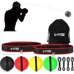 U Fit One Boksbal Set - Boksballen - 4 Ballen - 2 Hoofdbanden - Boks Bal - Bokstrainer - Boks Reflex Bal - Reflex Ball - Boks - Volwassenen - Kinderen - Fitness - Crossfit - ufitone