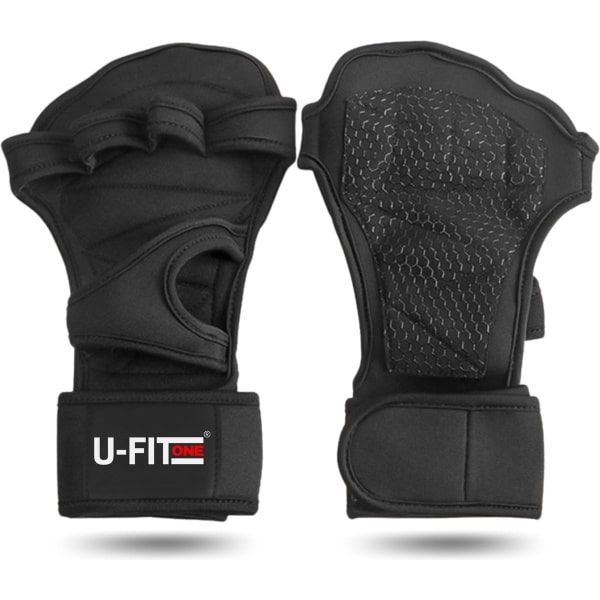 U Fit One Fitness Gloves XL - Sports Gloves - Crossfit Grips - Wrist Wraps - Fitnesshandschoenen - ufitone