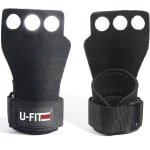 U Fit One Fitness & Crossfit Grips - Sport Handschoenen - Turnen - Gymnastics - Zwart - Maat L