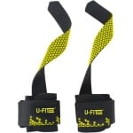 U Fit One Goud Lifting Straps - Deadlift straps - Powerlifting - Fitness Straps - Wrist support - Bodybuilding - Padded straps - Crossfit