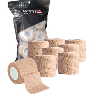 U Fit One Grip Tape voor Lifting, CrossFit, Fitness & Sport - Liftingtape - Hookgrip - 4.5 Meter x 5 cm - 8 Stuks - Beige