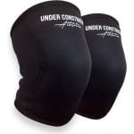Under Construction Athletics® Knee Sleeves - Powerlifting - 7mm - Kniebraces - Kniebrace - Krachttraining - Fitness - Crossfit - Gym - Zwart - Maat (L)