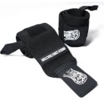 Under Construction Athletics® Wrist Wraps - Lifting Straps - Polsbrace - Krachttraining - Powerlifting - Fitness - Crossfit - Gym - Bench Press - Zwart - OneSize