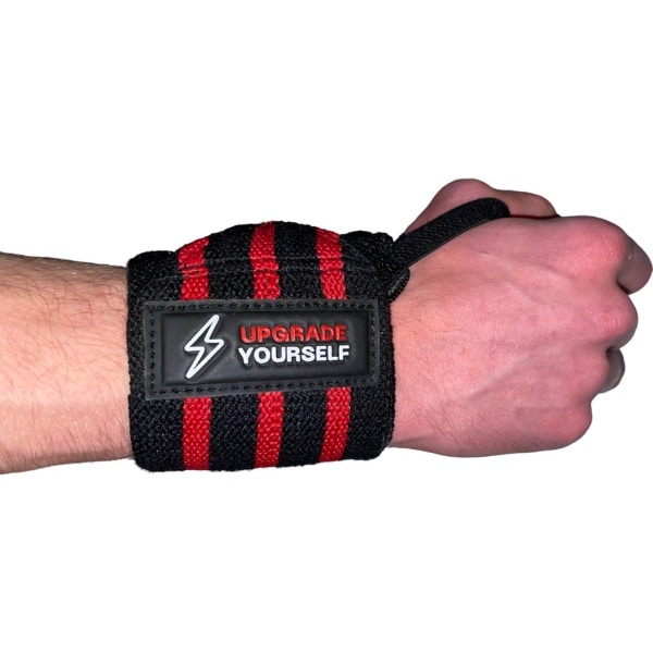 Upgrade Yourself Wrist Wraps - 2 stuks - Gym Straps - Polsbrace - Polsbandje Krachttraining - Zwart