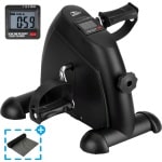 Uten Stoelfiets - Fietstrainer - Bewegingstrainer - Mini Hometrainer - Bureaufiets - Met 2 Accesoires - Voor Bejaarden, Kantoor, Thuis - Zwart