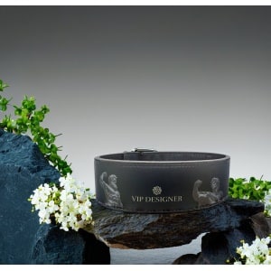 VIP DESIGNER Lifting Belt Zues - Premium Lever Belt - Powerliftig Riem - Clip Sluiting - Powerlifting/Bodybuilding - Krachttraining Accessoires - Black - M