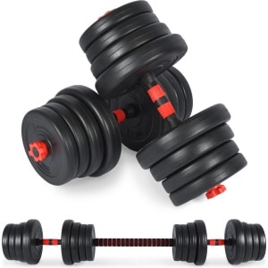Verstelbare 2-in-1 Halterset voor Krachttraining - Korte en Lange Halters tot 40 kg