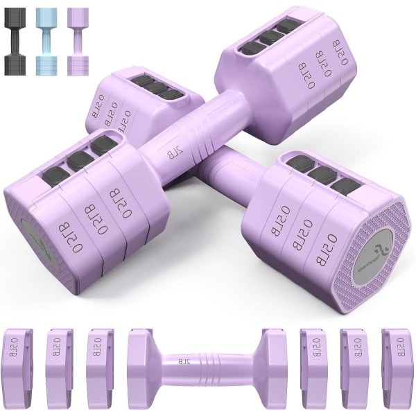 Verstelbare Korte Halters Set van 0.9 tot 2.3 kg - Krachttraining Dumbbells - 1 Paar 0.9-2.3 kg Per Stuk