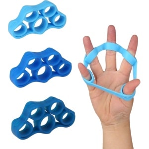 Vingertrainer - set van 3 levels - Handtrainer - Krachttraining - Vingerstretcher - Vingergripper - Vinger training - Hand trainer - Yoga stretcher - Finger exercise - Krachttrainer - Vinger oefening - Hand Spieren Trainer