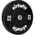 VirtuFit Bumper Plate - 50 mm - 20 kg - Olympische Halterschijf van Rubber - Duurzaam Materiaal - Schokabsorberende Bumper Plates - CrossFit & Krachttraining