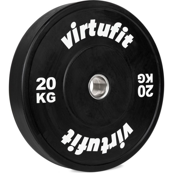 VirtuFit Bumper Plate - 50 mm - 20 kg - Olympische Halterschijf van Rubber - Duurzaam Materiaal - Schokabsorberende Bumper Plates - CrossFit & Krachttraining